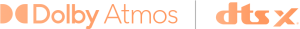 Logo Dolby Atmos dan DTS